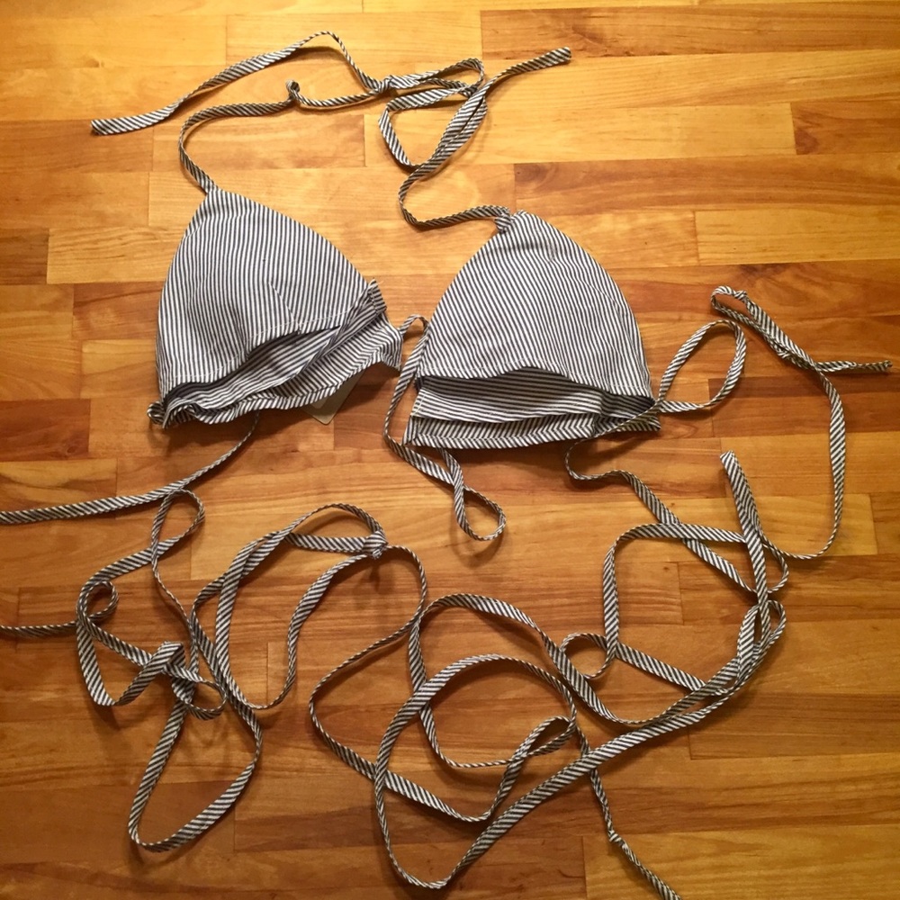 Stripped Strappy Bralette Top